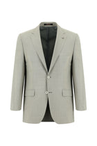 Orta Gri Relaxed Fit Rahat Kesim Yünlü Klasik Takım Elbise