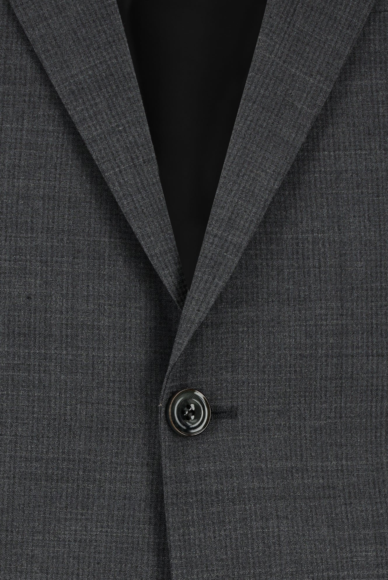 Koyu Füme Super Slim Fit Ekstra Dar Kesim Yünlü Klasik Desenli Takım Elbise