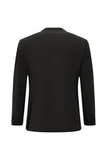 Acı Kahve Relaxed Fit Rahat Kesim Yünlü Klasik Desenli Takım Elbise