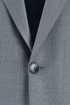 Orta Gri Slim Fit Dar Kesim Yünlü Klasik Takım Elbise