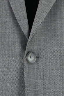 Orta Füme Slim Fit Dar Kesim Yünlü Klasik Takım Elbise