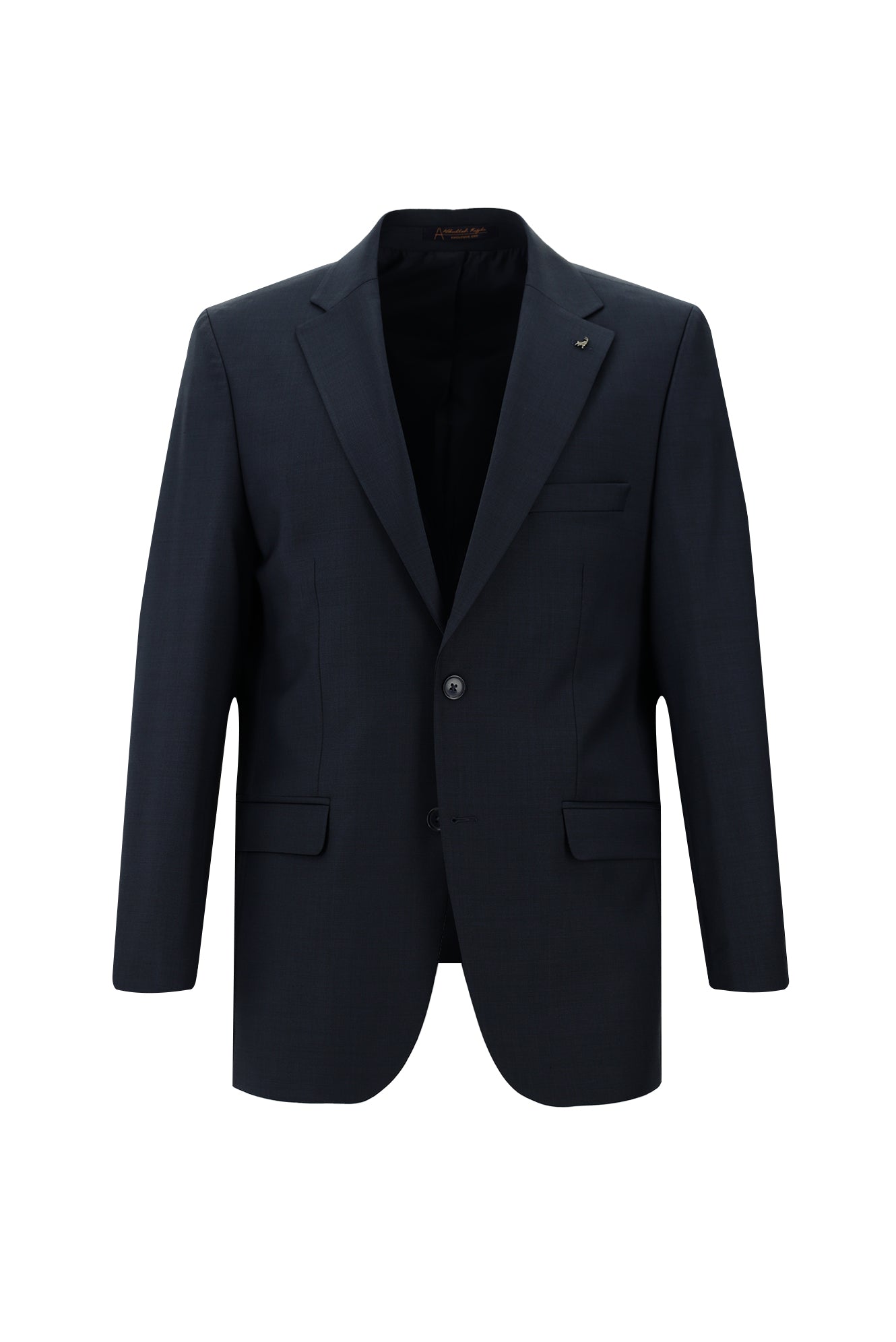 Koyu Lacivert Relaxed Fit Rahat Kesim Yünlü Klasik Takım Elbise