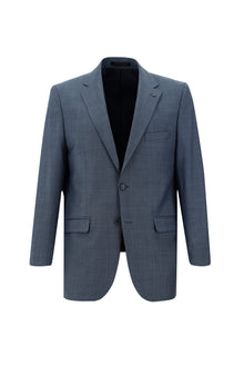 Koyu Mavi  7 Drop Slim Fit Dar Kesim Yünlü Tak?m Elbise-Abdullah Ki??l?
