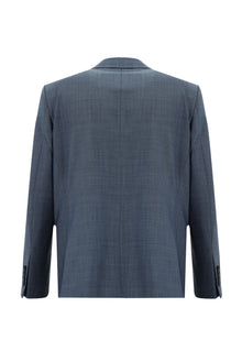 Koyu Mavi  7 Drop Slim Fit Dar Kesim Yünlü Tak?m Elbise-Abdullah Ki??l?