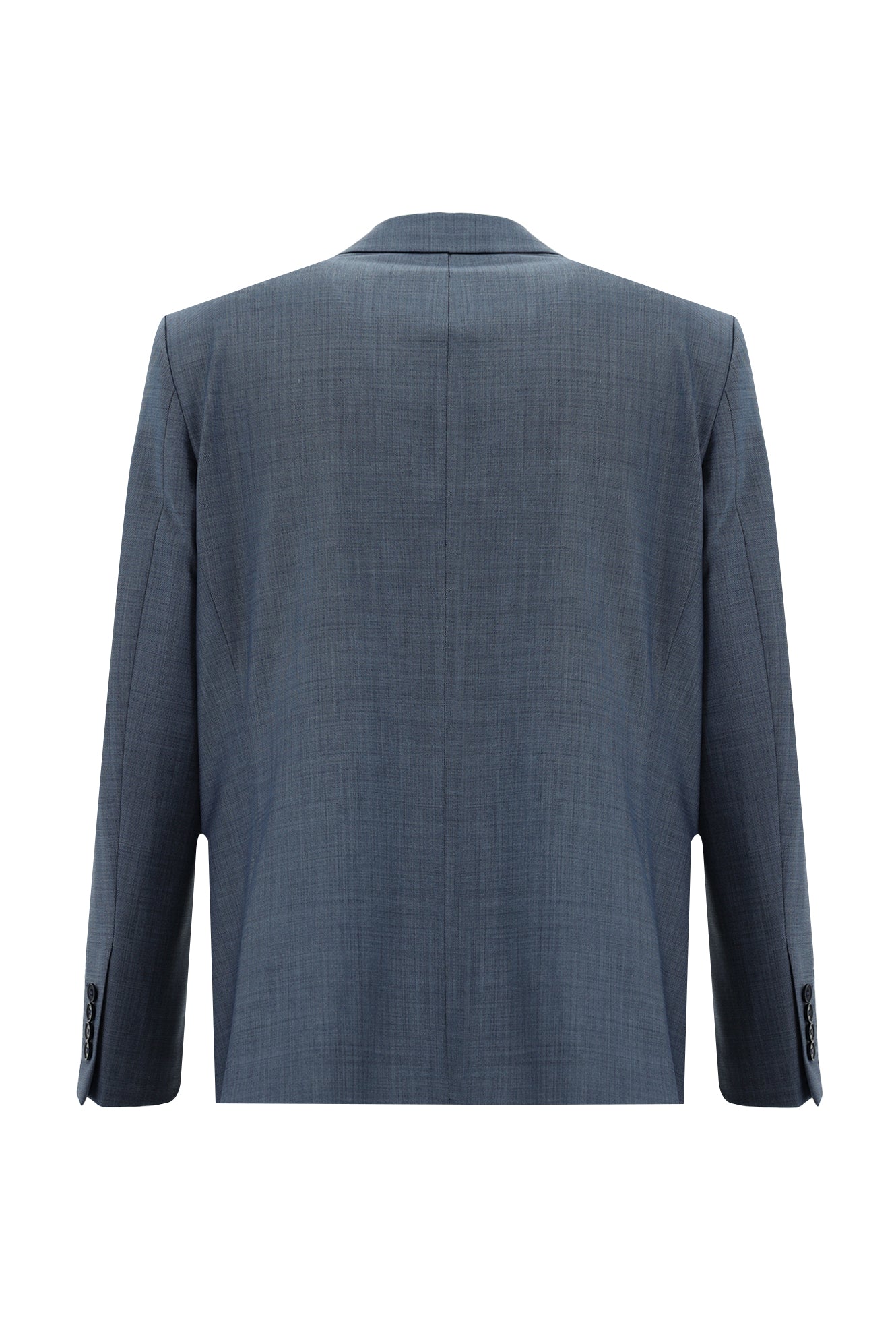 Koyu Mavi  Slim Fit Dar Kesim Yünlü Klasik Takım Elbise