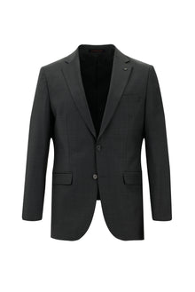 Koyu Antrasit 7 Drop Slim Fit Dar Kesim Yünlü Tak?m Elbise-Abdullah Ki??l?