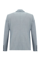 Açık Mavi Yünlü Klasik Takım Elbise