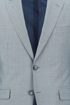 Açık Mavi Yünlü Klasik Takım Elbise