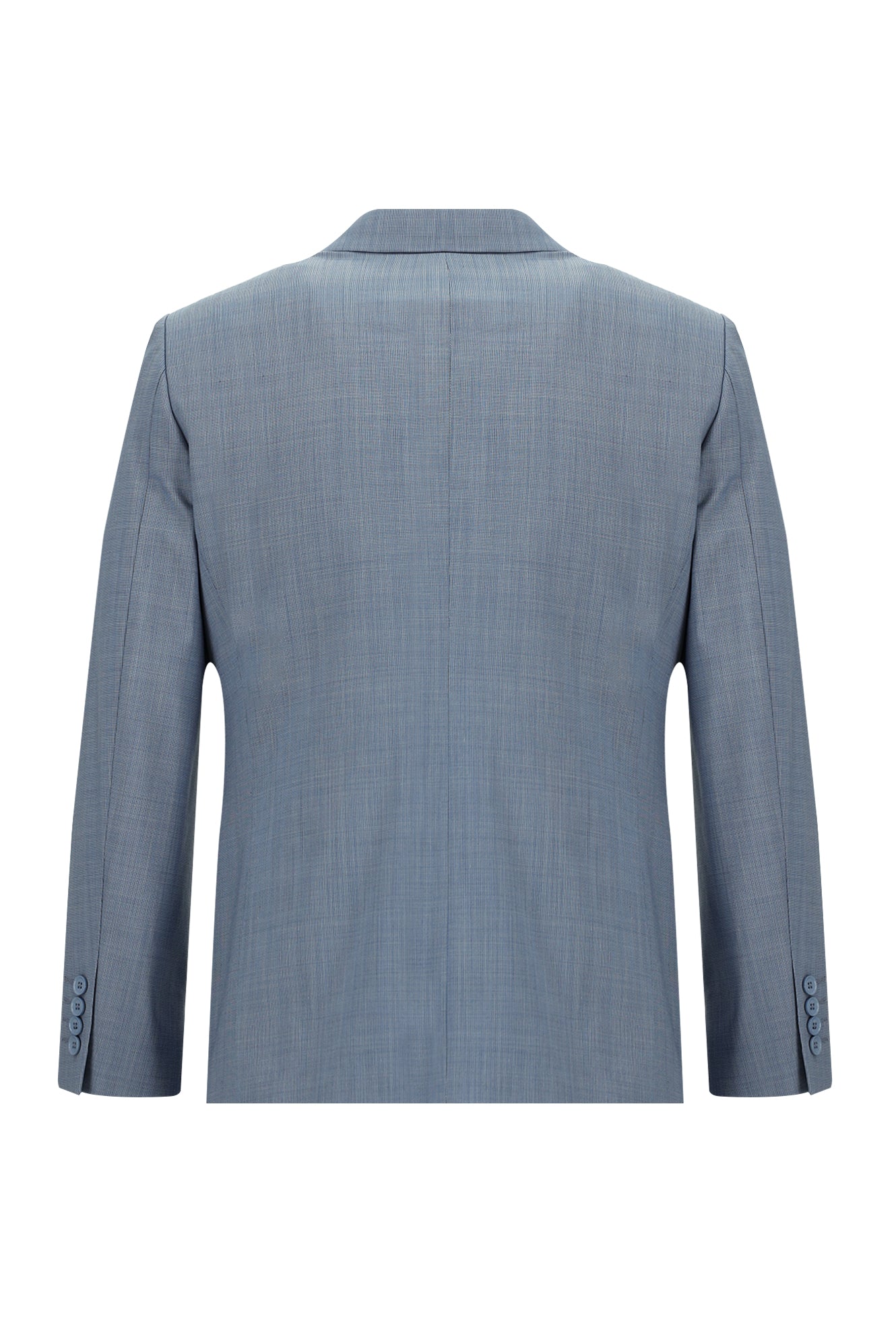 Koyu Mavi  Slim Fit Dar Kesim Yünlü Klasik Takım Elbise