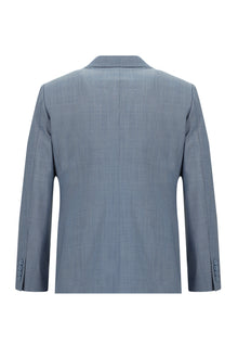 Koyu Mavi  Slim Fit Dar Kesim Yünlü Klasik Takım Elbise