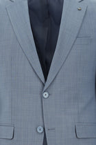 Koyu Mavi  Slim Fit Dar Kesim Yünlü Klasik Takım Elbise