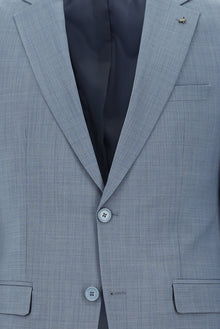 Koyu Mavi  Slim Fit Dar Kesim Yünlü Klasik Takım Elbise