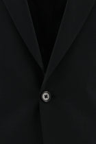 Siyah Relaxed Fit Rahat Kesim Yünlü Klasik Takım Elbise