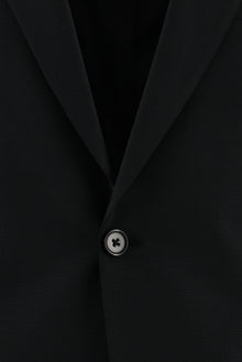 Siyah Relaxed Fit Rahat Kesim Yünlü Klasik Takım Elbise