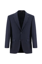 Koyu Lacivert 6 Drop Regular Fit Standart Kesim Yünlü Tak?m Elbise-Abdullah Ki??l?