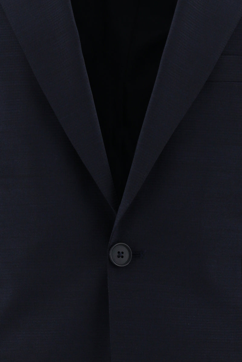 Koyu Lacivert Regular Fit Yünlü Klasik Takım Elbise