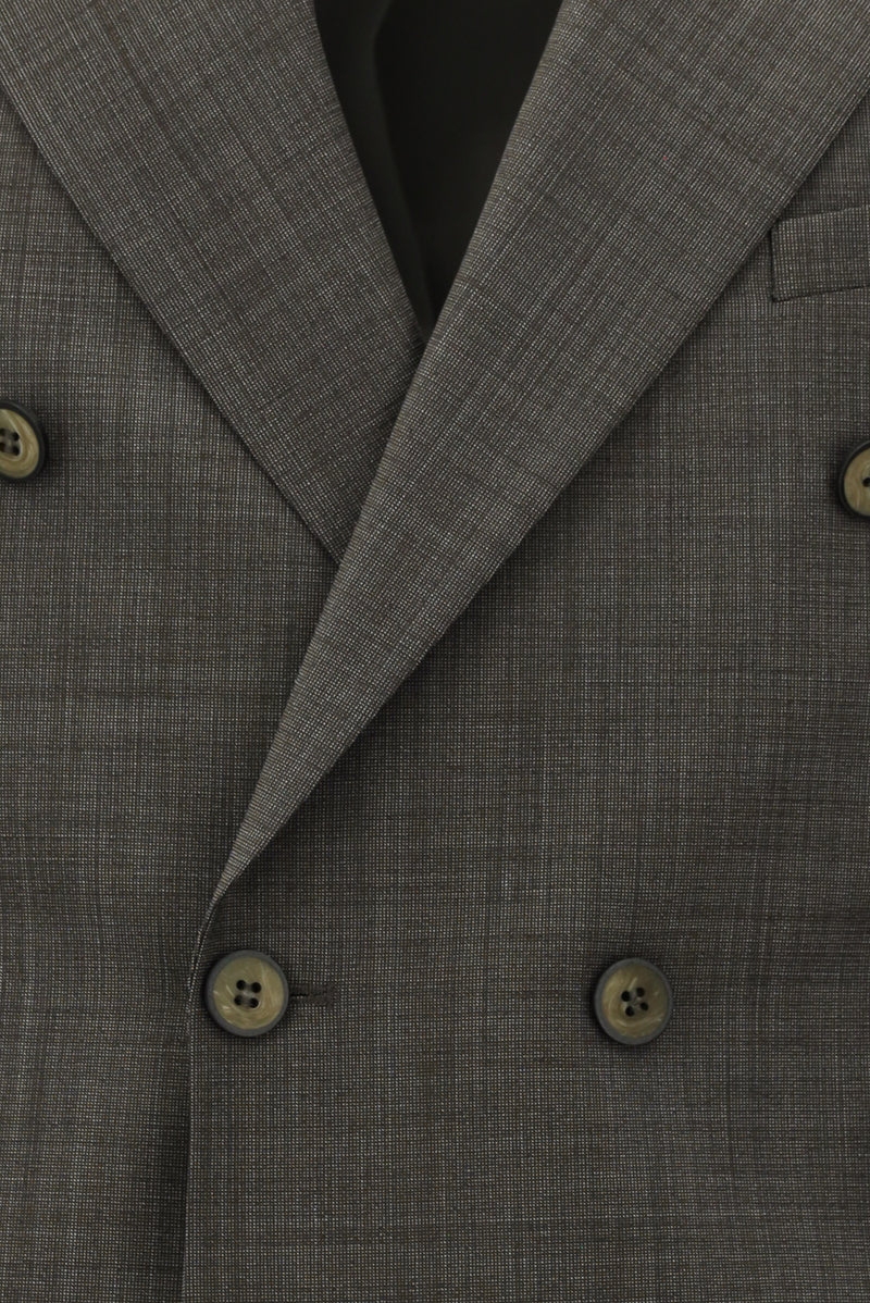 Orta Vizon 6 Drop Regular Fit Standart Kesim Yünlü Kruvaze Takım Elbise