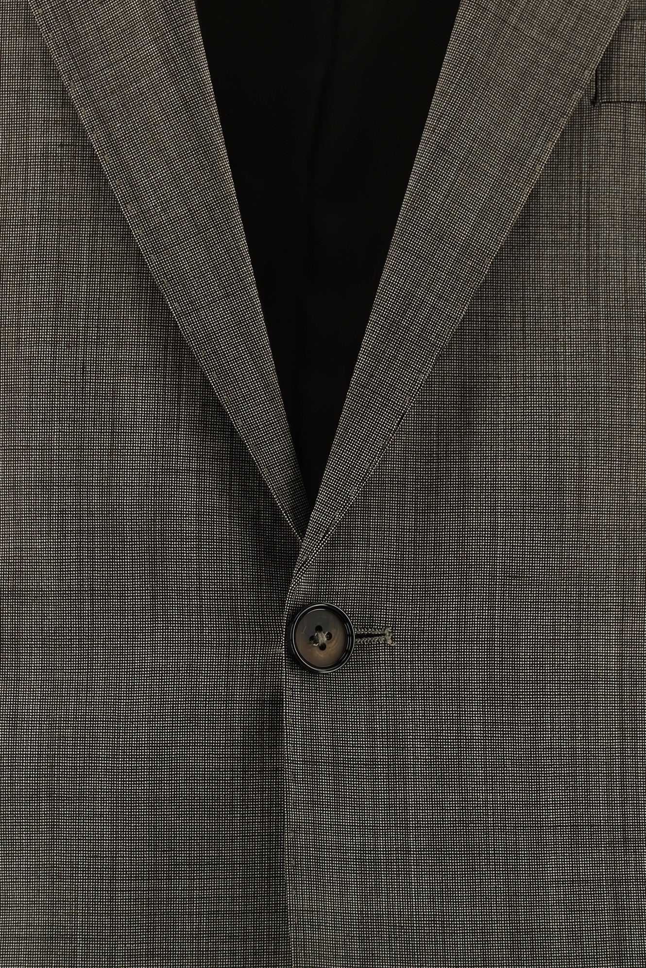 Orta Kahve Slim Fit Dar Kesim Yünlü Klasik Desenli Takım Elbise