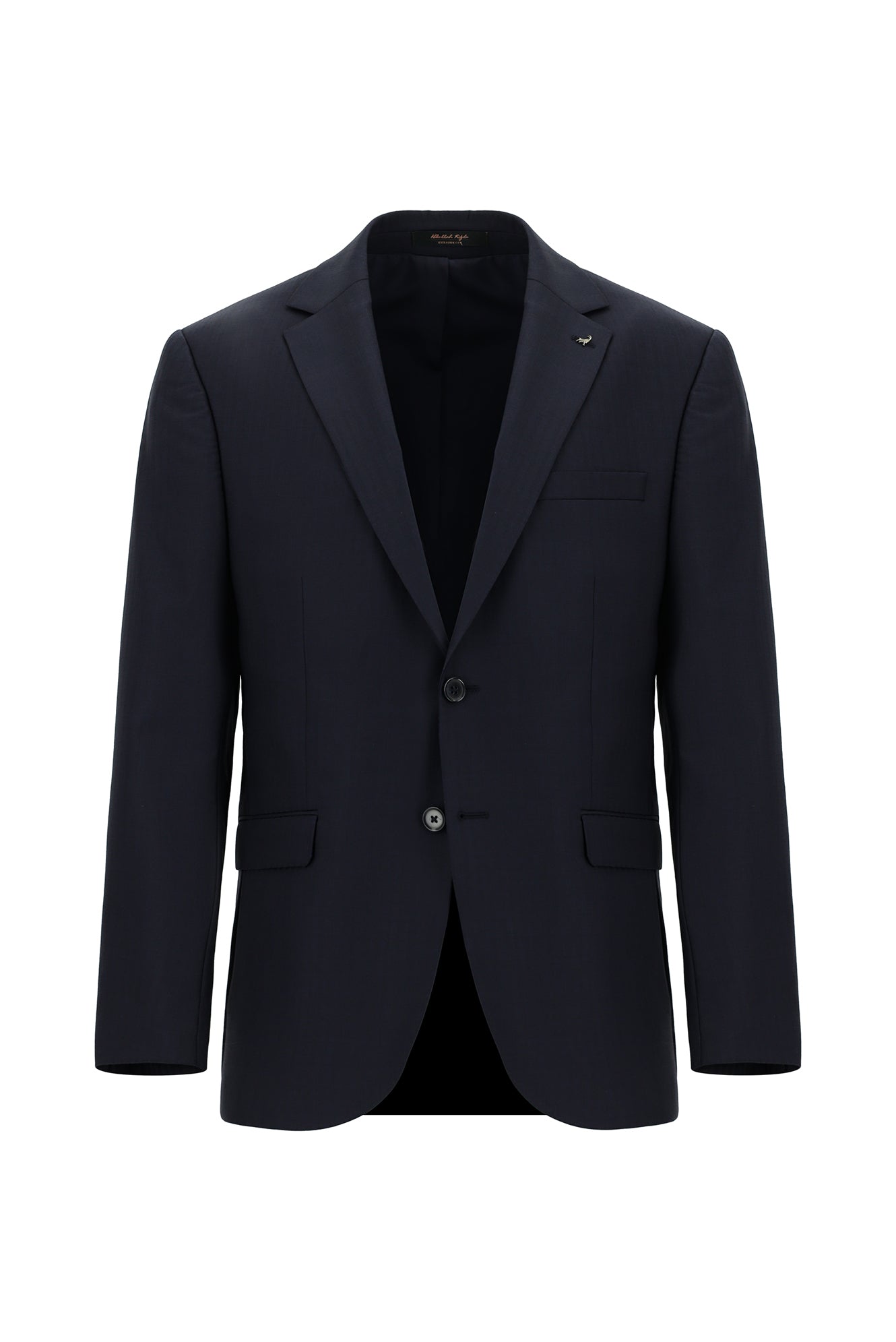 Koyu Lacivert 4 Drop Relaxed Fit Rahat Kesim Yünlü Tak?m Elbise-Abdullah Ki??l?