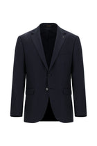Koyu Lacivert 4 Drop Relaxed Fit Rahat Kesim Yünlü Tak?m Elbise-Abdullah Ki??l?