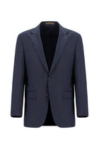 Orta Lacivert Relaxed Fit Rahat Kesim Yünlü Klasik Takım Elbise