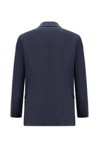 Orta Lacivert Relaxed Fit Rahat Kesim Yünlü Klasik Takım Elbise