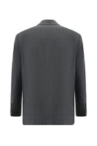 Koyu Antrasit Relaxed Fit Rahat Kesim Yünlü Klasik Takım Elbise