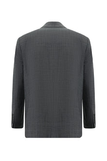 Koyu Antrasit Relaxed Fit Rahat Kesim Yünlü Klasik Takım Elbise