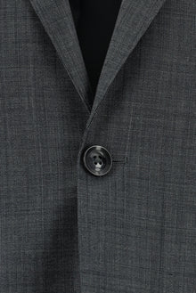 Koyu Antrasit Relaxed Fit Rahat Kesim Yünlü Klasik Takım Elbise