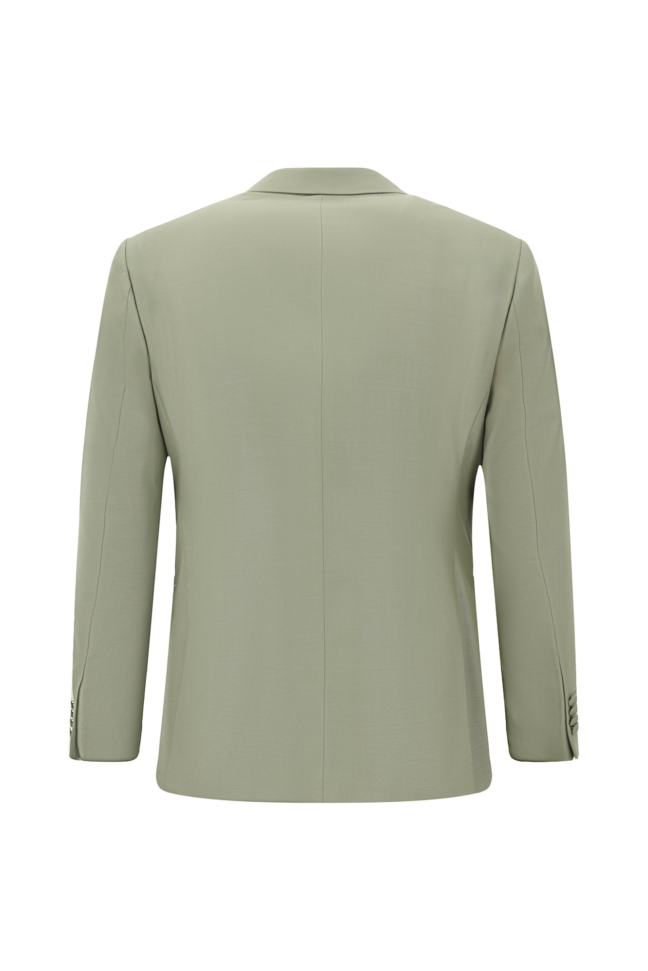 Açık Haki 6 Drop Regular Fit Standart Kesim Mono Yaka Yelekli Yün Smokin & Damatlık