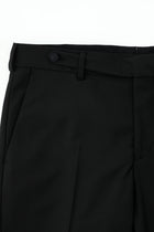 Siyah Regular Fit Mono Yaka Yelekli Yünlü Smokin & Damatlık