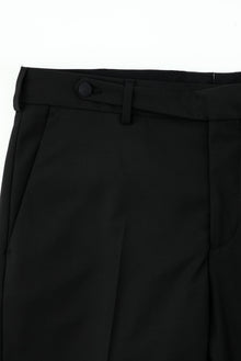 Siyah Regular Fit Mono Yaka Yelekli Yünlü Smokin & Damatlık