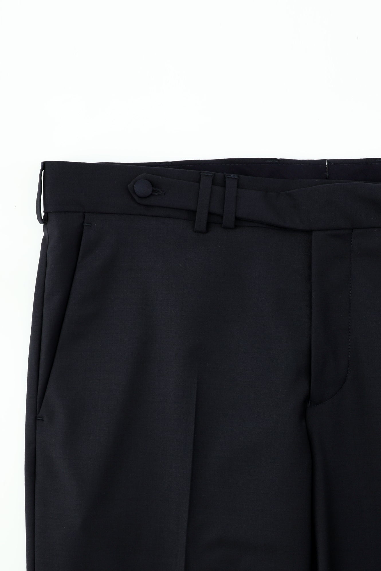 Koyu Lacivert Regular Fit Mono Yaka Yelekli Yünlü Smokin & Damatlık