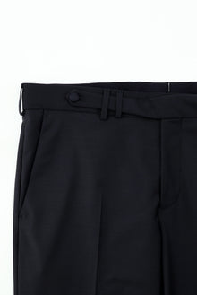 Koyu Lacivert Regular Fit Mono Yaka Yelekli Yünlü Smokin & Damatlık