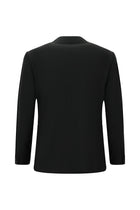 Siyah 4 Drop Relaxed Fit Rahat Kesim Şal Yaka Yün Smokin & Damatlık