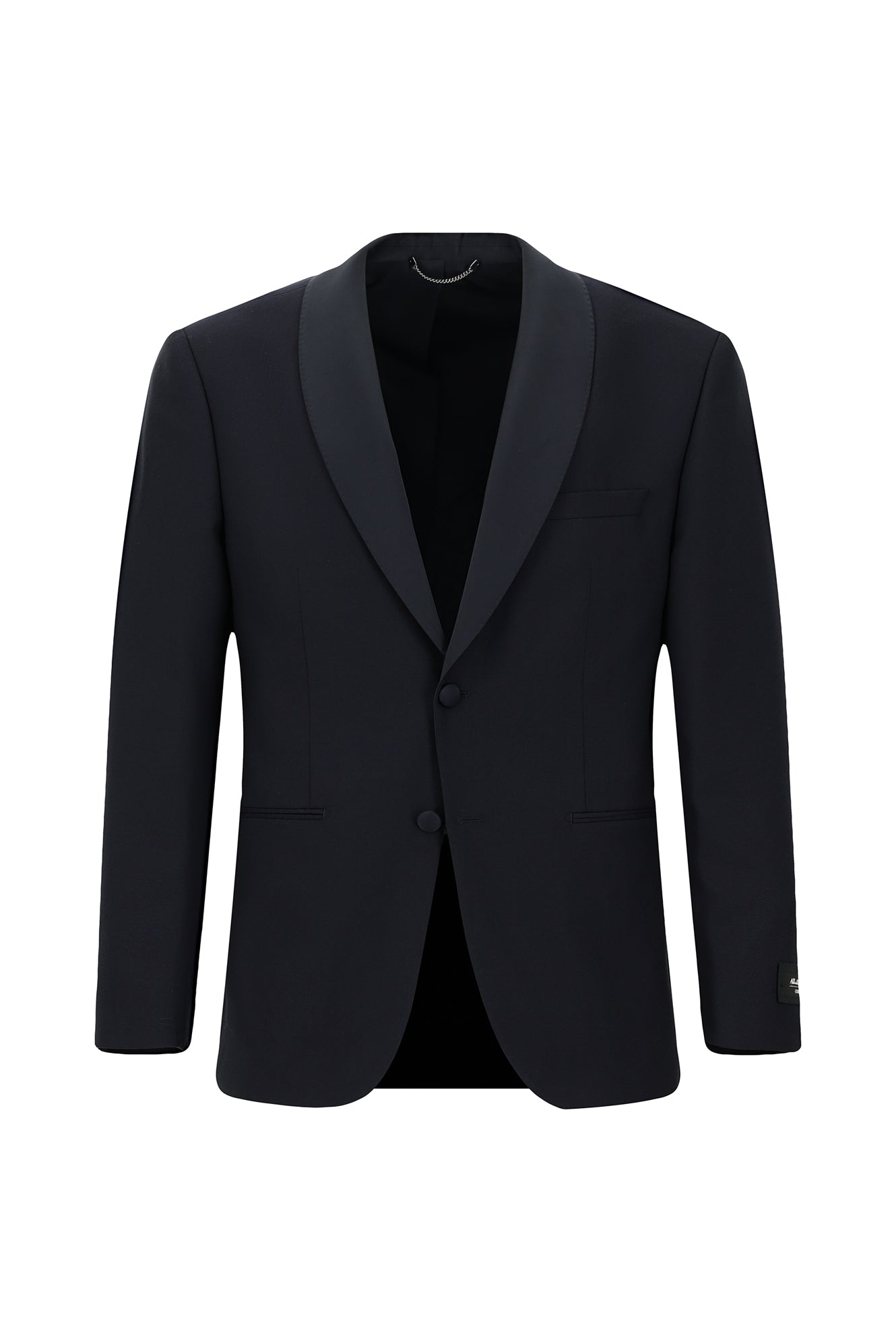 Koyu Lacivert 4 Drop Relaxed Fit Rahat Kesim ?al Yaka Yün Smokin & Damatl?k-Abdullah Ki??l?