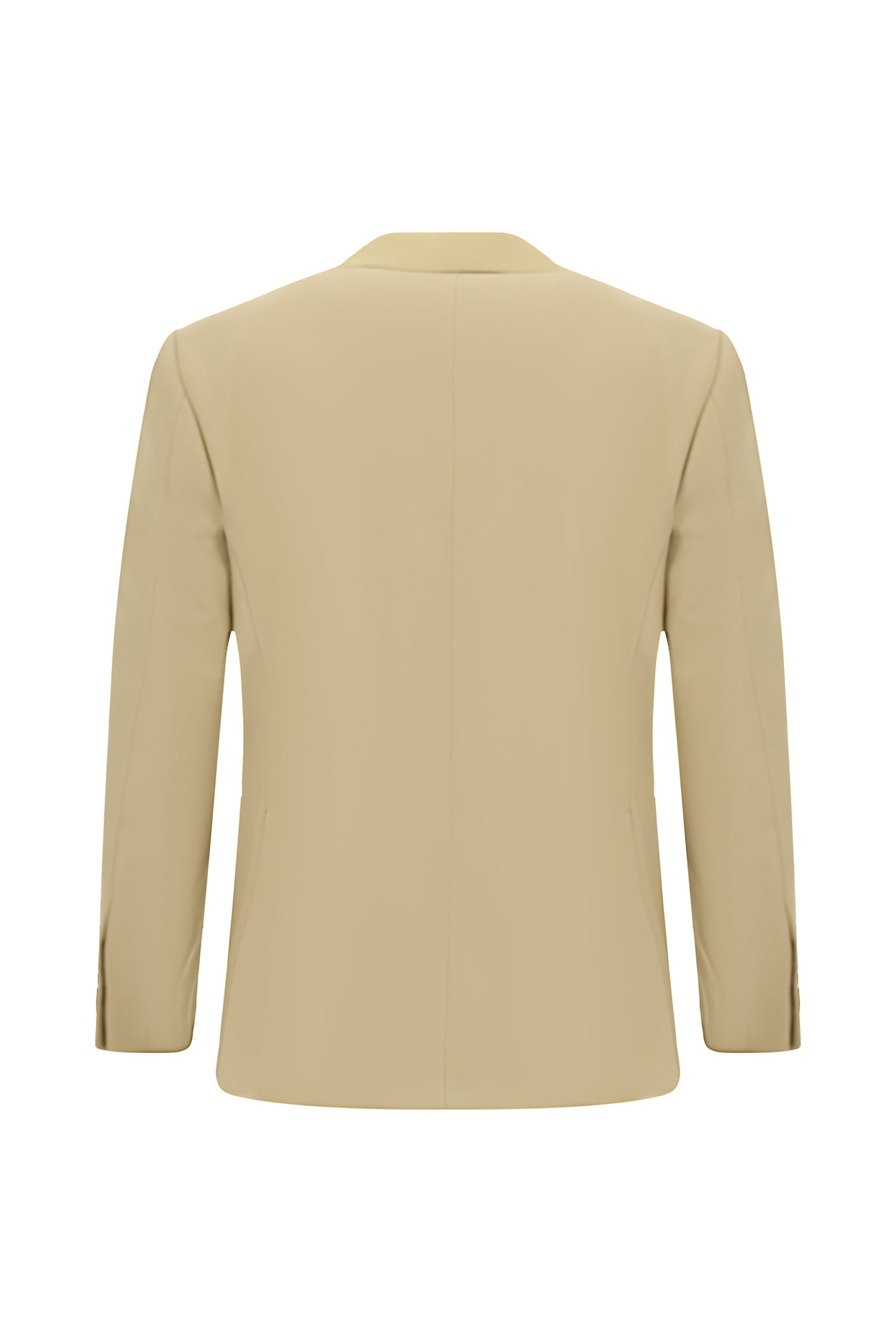 Orta Bej 4 Drop Relaxed Fit Rahat Kesim Şal Yaka Yün Smokin & Damatlık