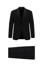 Siyah Regular Fit Şal Yaka Yünlü Smokin & Damatlık