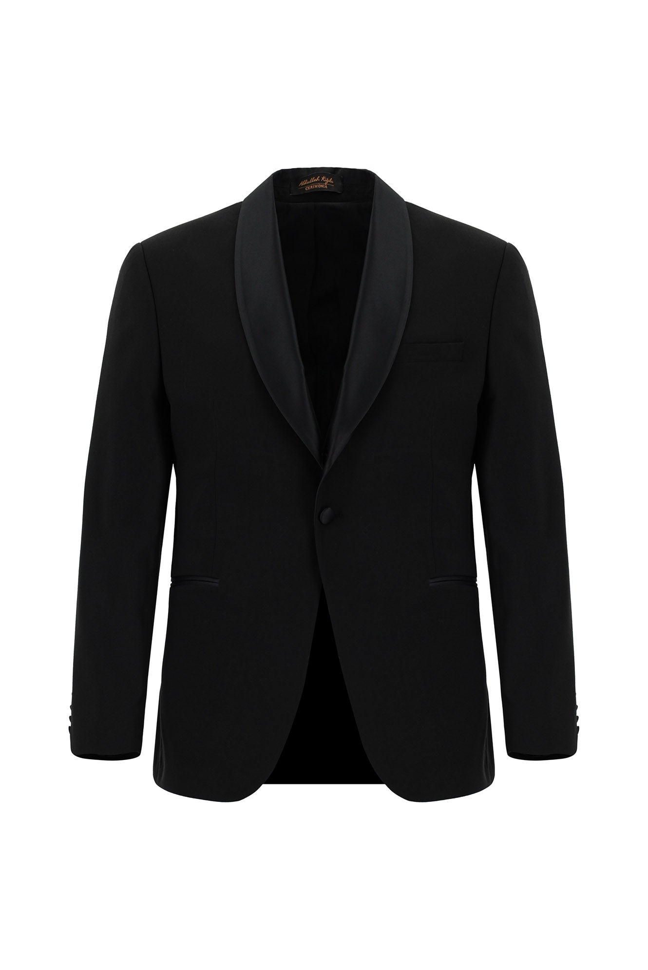 Siyah Regular Fit Şal Yaka Yünlü Smokin & Damatlık