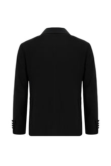 Siyah Regular Fit Şal Yaka Yünlü Smokin & Damatlık