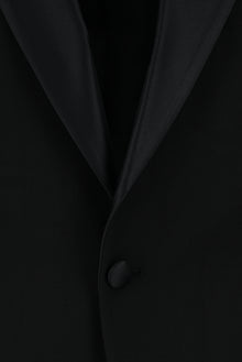 Siyah Regular Fit Şal Yaka Yünlü Smokin & Damatlık