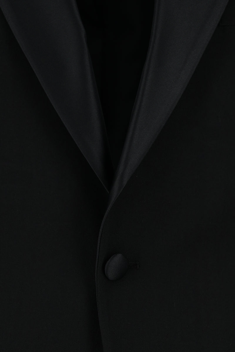 Siyah Regular Fit Şal Yaka Yünlü Smokin & Damatlık