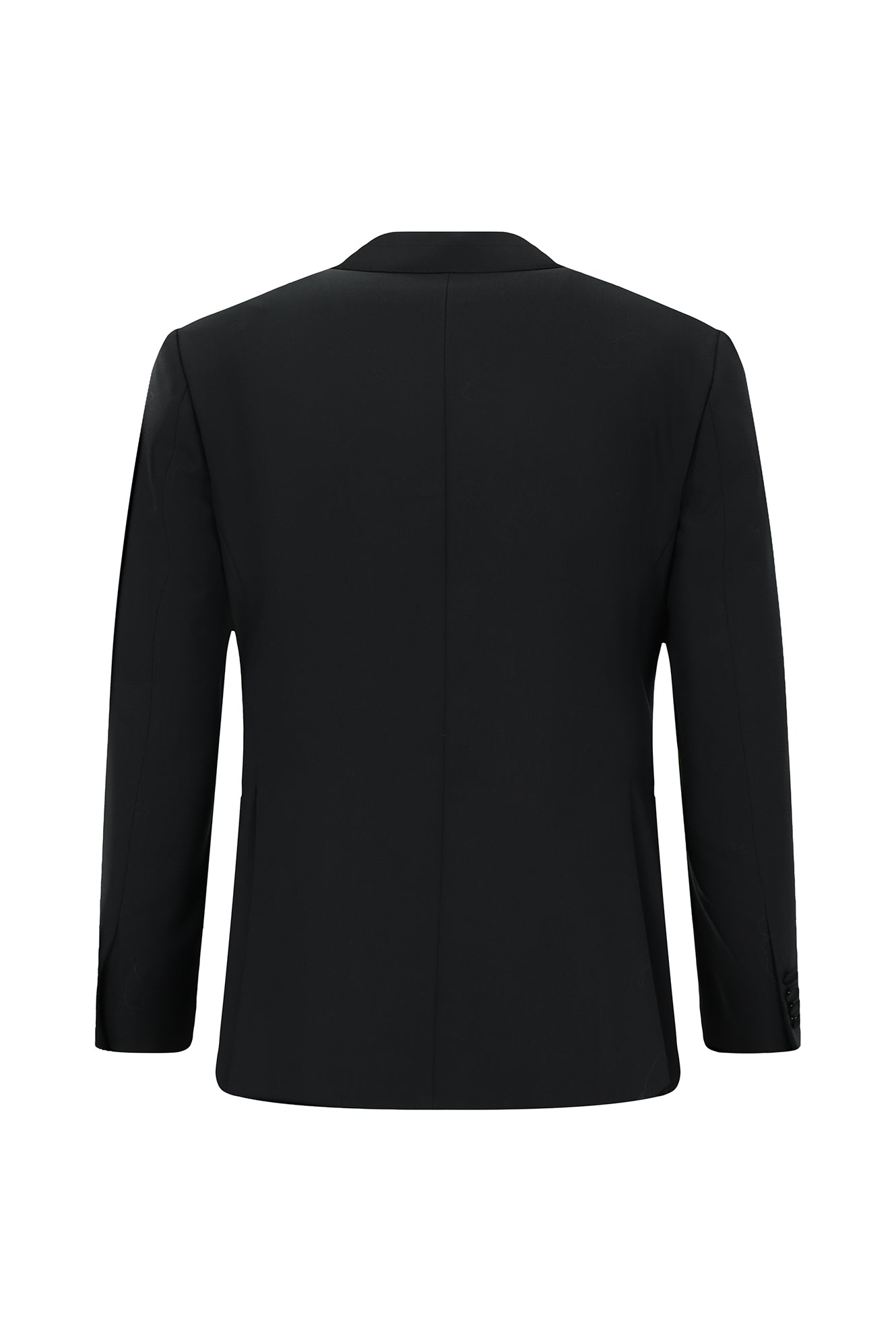 Siyah Slim Fit Dar Kesim Şal Yaka Yün Smokin & Damatlık