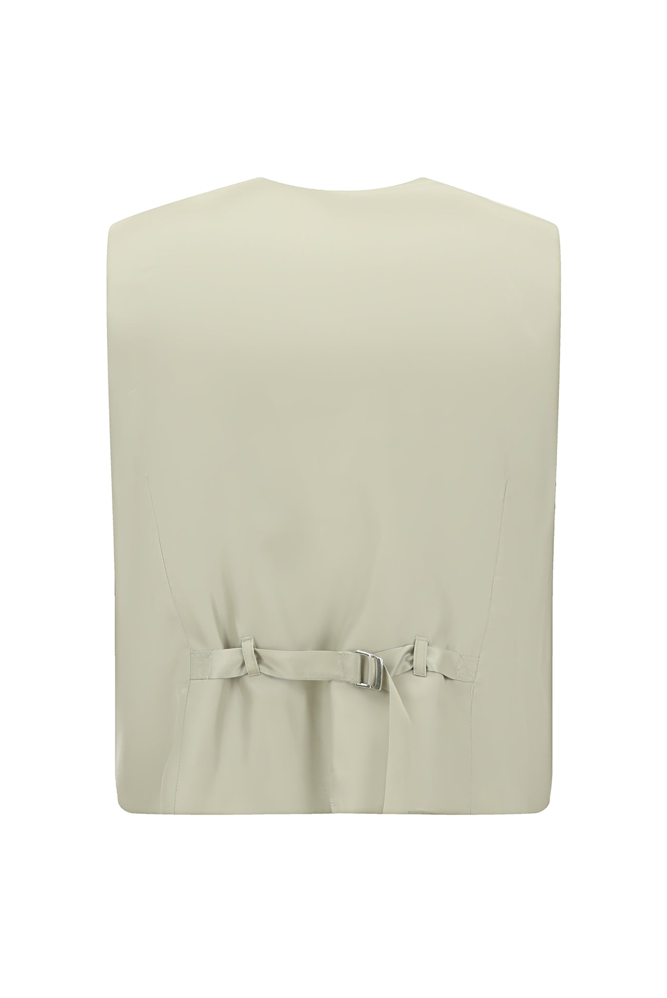 Orta Bej Slim Fit Dar Kesim Sivri Yaka Yelekli Yünlü Smokin & Damatlık