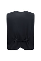 Koyu Lacivert Slim Fit Dar Kesim Sivri Yaka Yelekli Yünlü Smokin & Damatlık