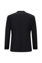 Koyu Lacivert Regular Fit Sivri Yaka Yünlü Kruvaze Smokin & Damatlık