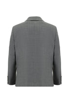 Koyu Füme 7 Drop Slim Fit Dar Kesim Yünlü Desenli Tak?m Elbise-Abdullah Ki??l?