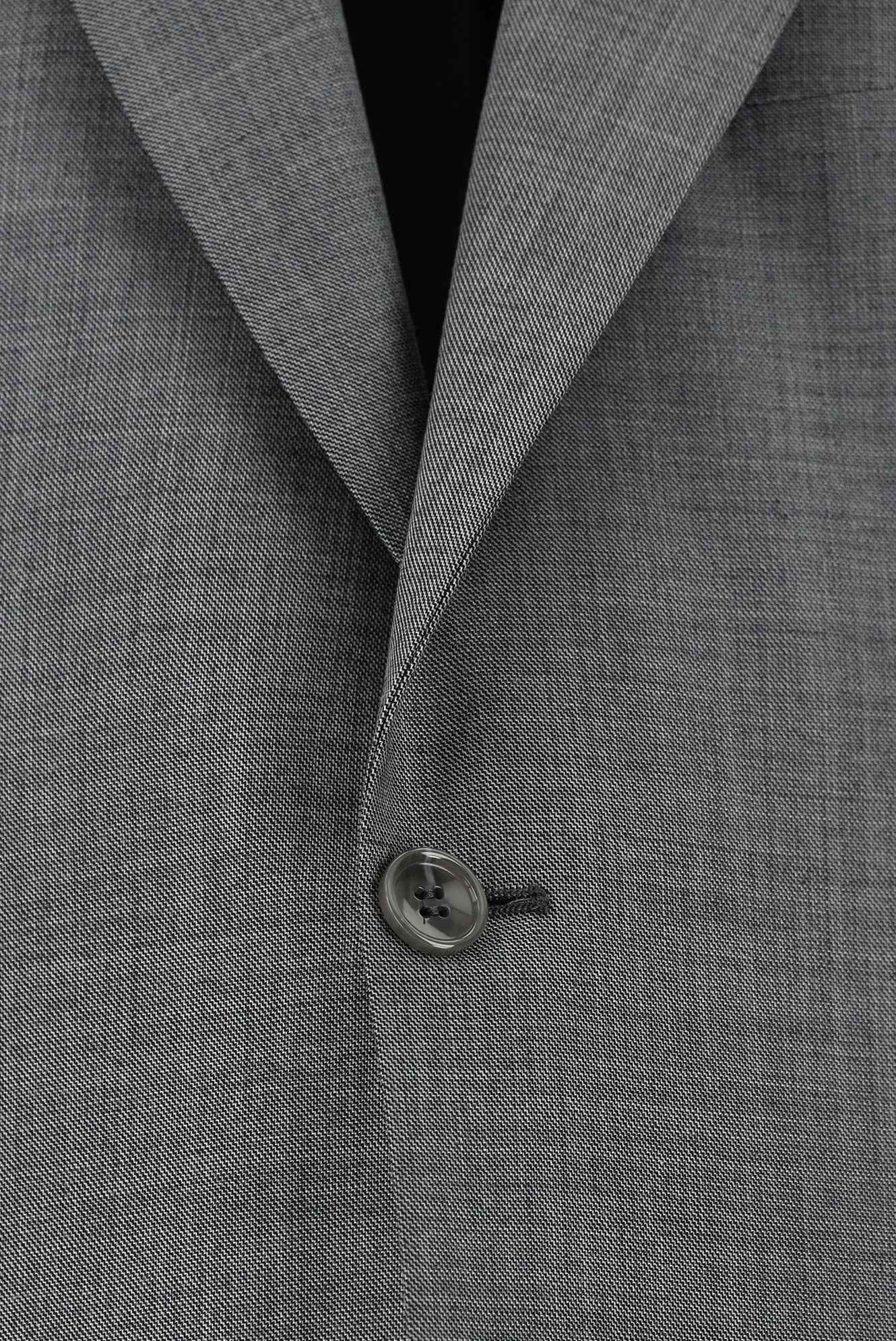 Koyu Füme Slim Fit Dar Kesim Yünlü Klasik Desenli Takım Elbise