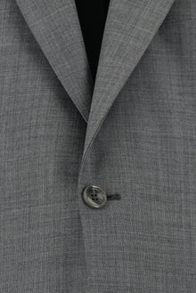 Koyu Füme Slim Fit Dar Kesim Yünlü Klasik Desenli Takım Elbise