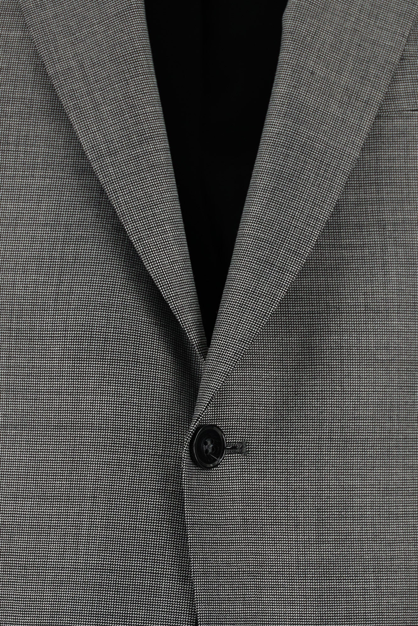 Orta Gri Regular Fit Yünlü Klasik Desenli Takım Elbise